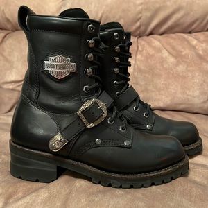 Harley-Davidson Black Leather Boots